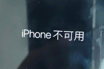 元宝山苹果服务网点分享锁屏界面显示“iPhone 不可用”如何解决 